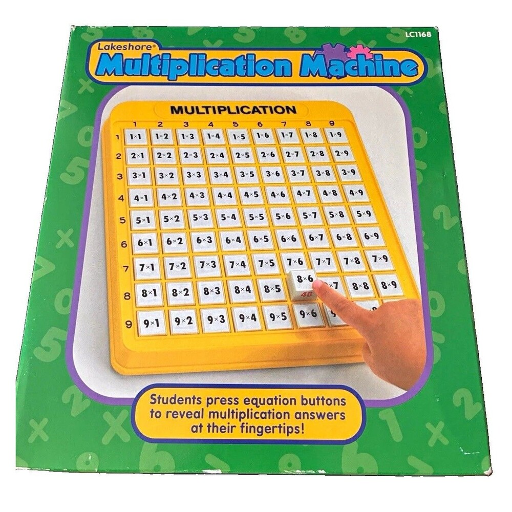 Lakeshore Multiplication Machine Educational Math Toy LC1168 Open Box
